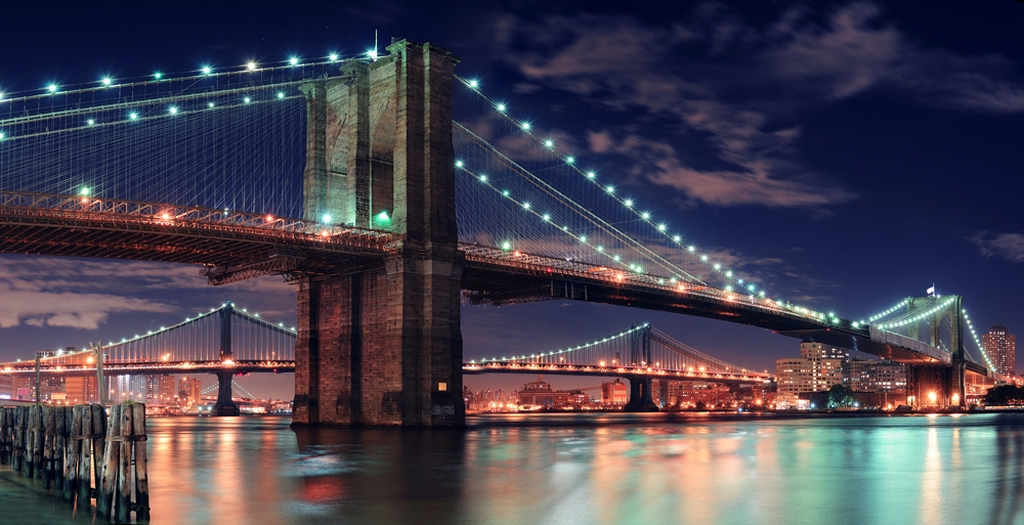 3D Фотообои «Бруклинский мост» вид 1